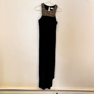 Holiday dress black and gold XS